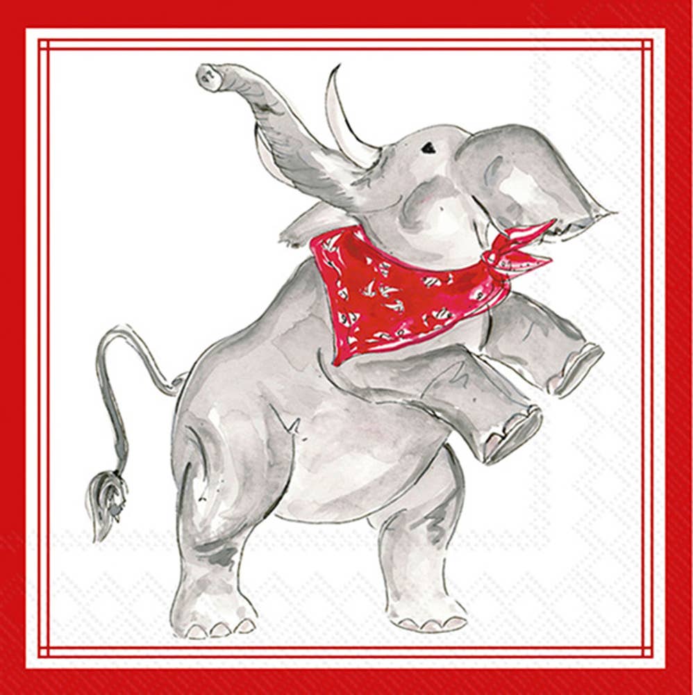 Red Elephant Hometown Pride Paper Cocktail Napkins 20 Ct