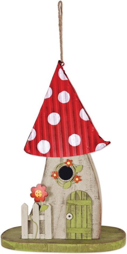 Red Mushroom Birdhouse - Nifty Decor & More