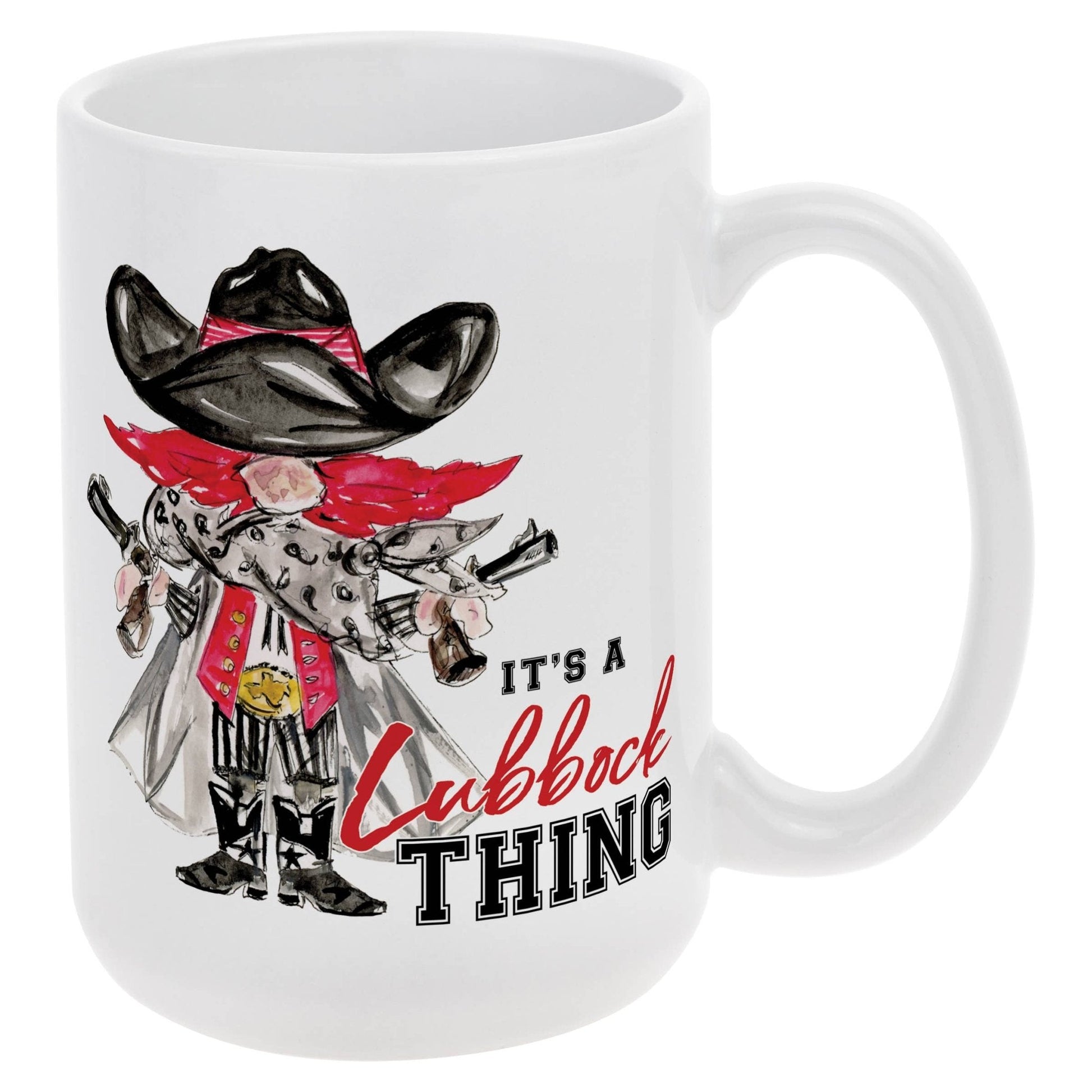 Red Raider Collegiate Ceramic Mug 14 Oz. - Nifty Decor & More