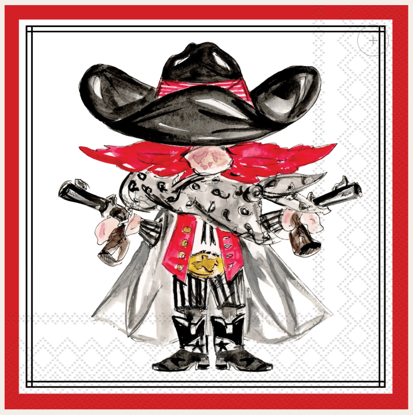 Red Raider Hometown Pride Cocktail Napkin (20ct) - Nifty Decor & More