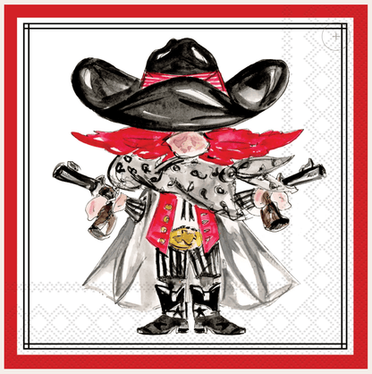 Red Raider Hometown Pride Cocktail Napkin (20ct) - Nifty Decor & More