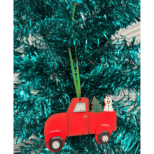 Red Truck Christmas Ornament - Nifty Decor & More
