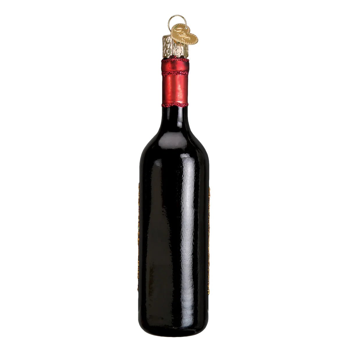 Red Wine Bottle Ornament - Nifty Decor & More