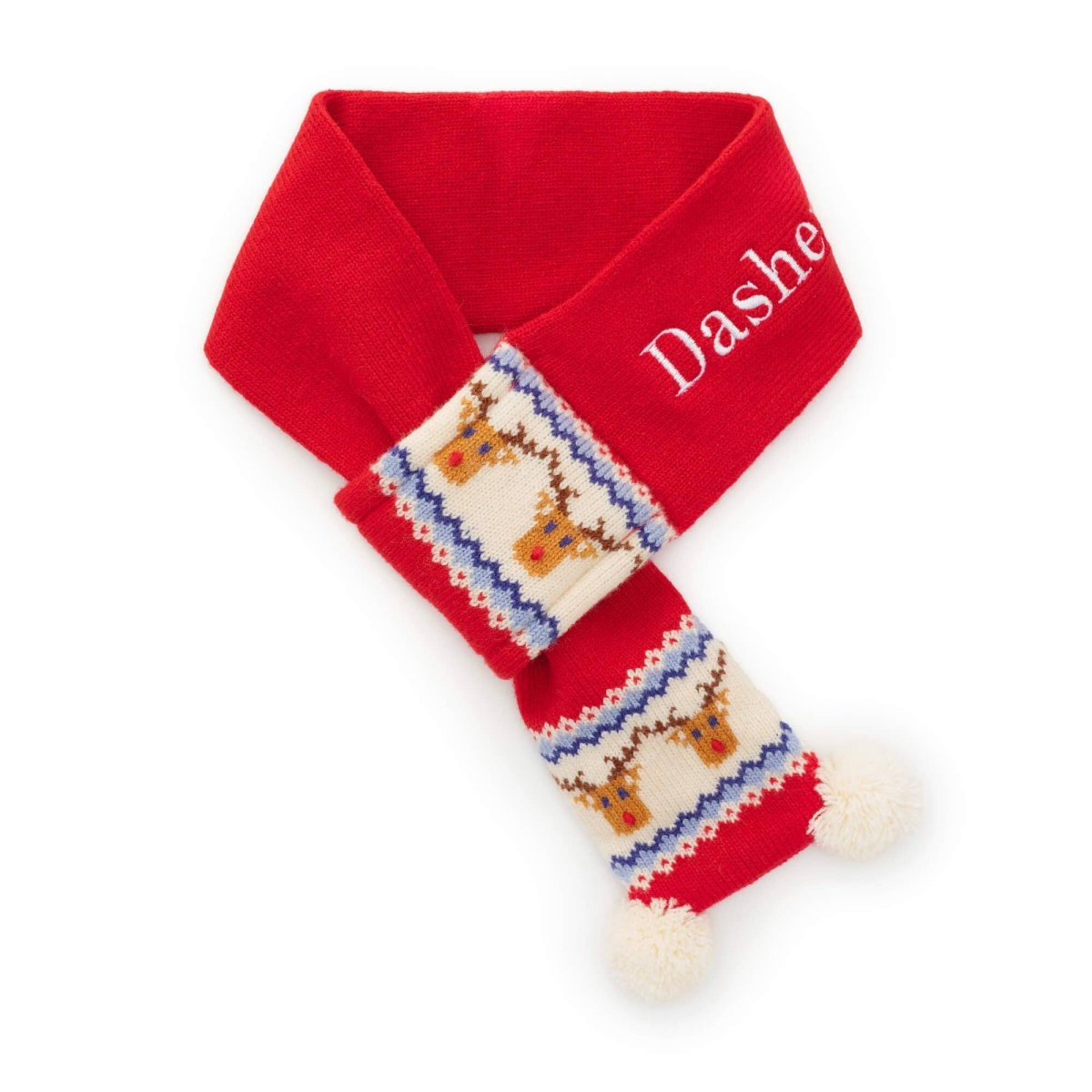 Reindeer Fair Isle Knit Dog Scarf - Nifty Decor & More