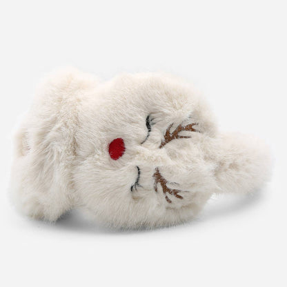 REINDEER Faux Fur Embroidered Earmuffs - Nifty Decor & More