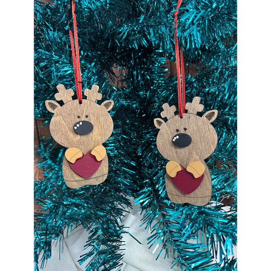 Reindeer Love Ornament - Nifty Decor & More