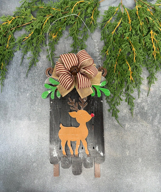 Reindeer Sled Hanger - Nifty Decor & More