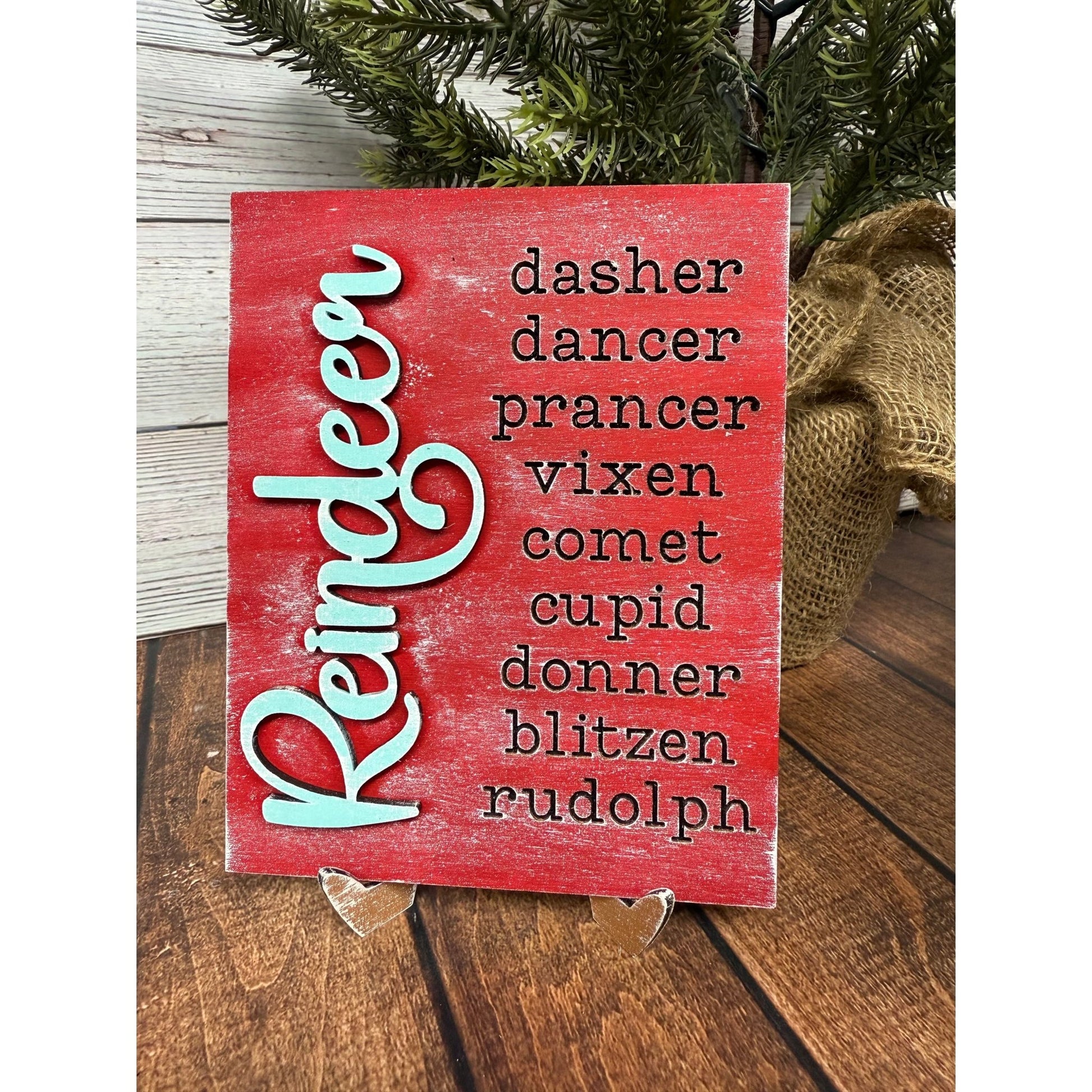 Reindeer Trio Sign - Set