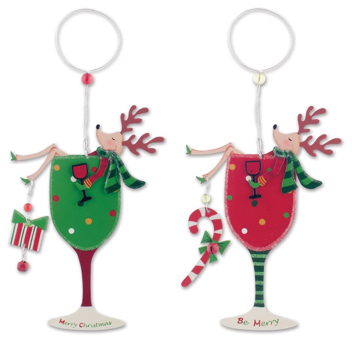 Reindeer Wine Charm & Magnet - Nifty Decor & More