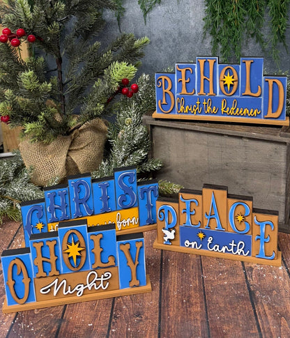 Religious Word Block - Nifty Decor & More