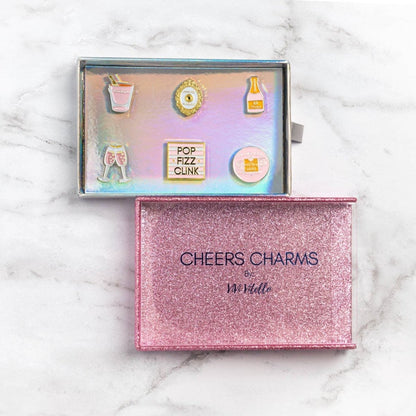 Rendez-Veuve Cheers Charms, Set of 6 - Nifty Decor & More