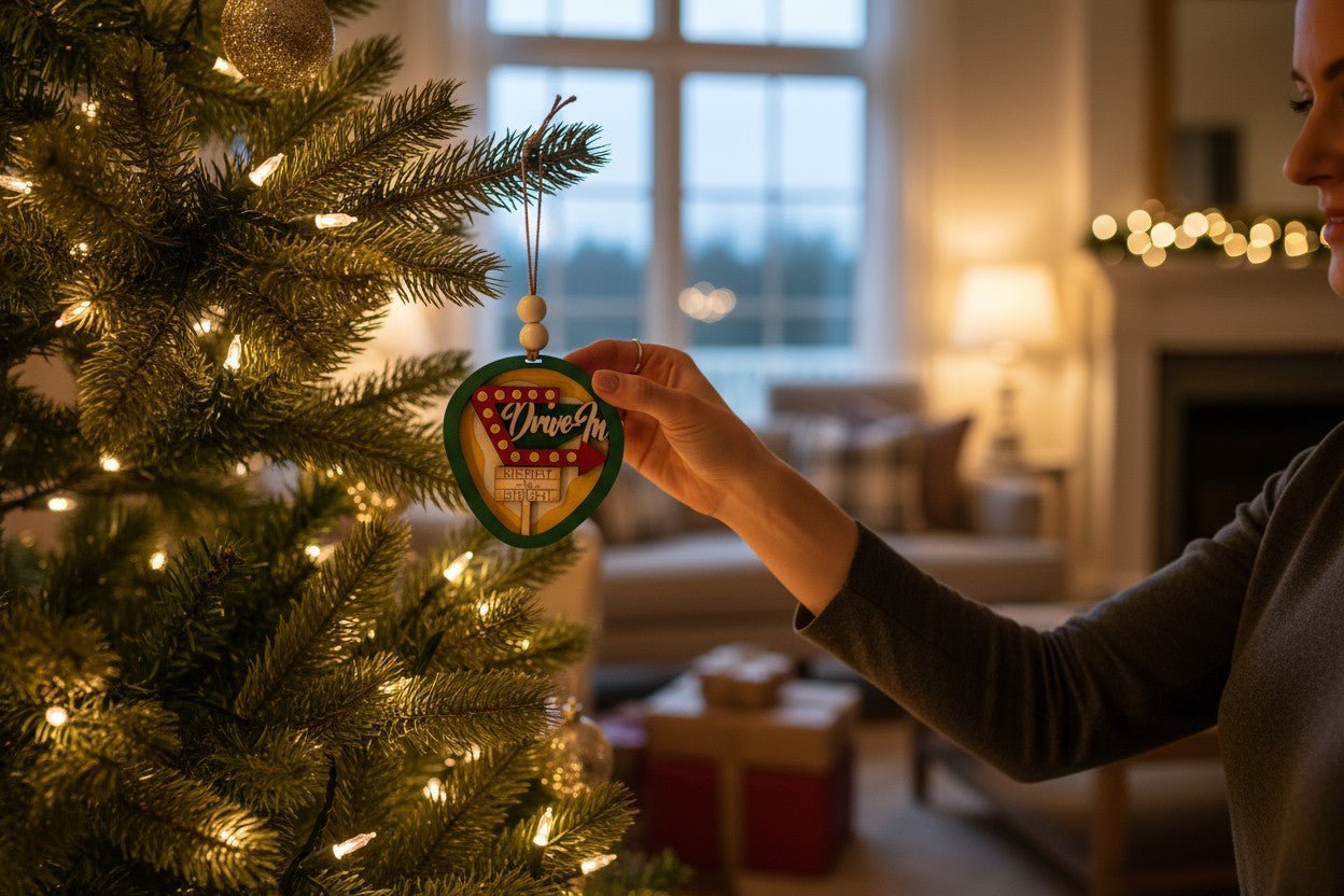 Retro Drive - In Ornament – Vintage - Inspired Car Charm or Holiday Décor - Nifty Decor & More