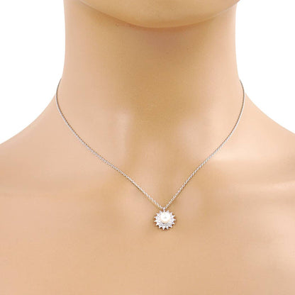 Pearl Rhinestone Bridesmaid Necklace Gold-Dipped