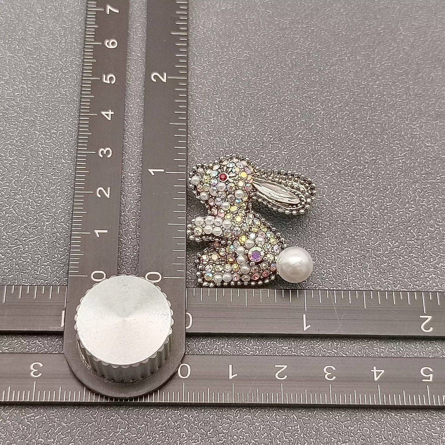 Rhinestone Rabbit Brooch - Nifty Decor & More