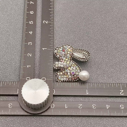 Rhinestone Rabbit Brooch - Nifty Decor & More