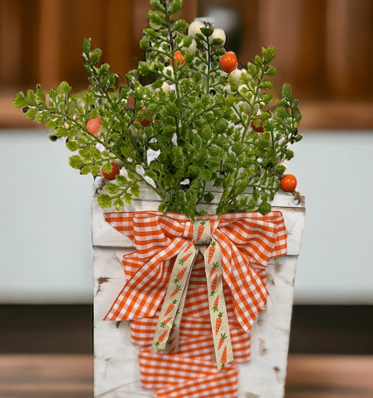 Ribbon Carrot Wall Decor Easter Wall Decor