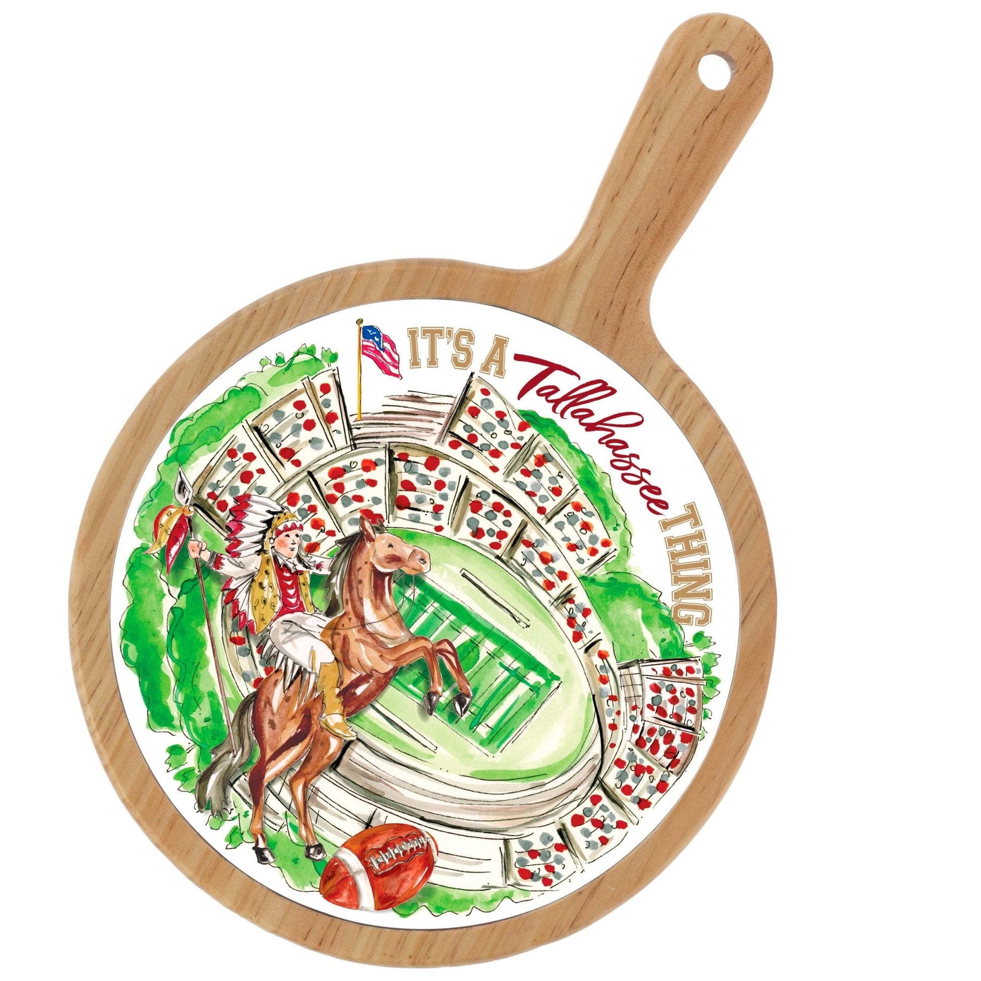 Riding Sentinel Stadium Collegiate Cheese Board - Nifty Decor & More