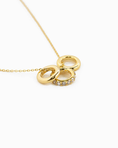 Rondelle Charm Pendant Necklace CZ - Nifty Decor & More
