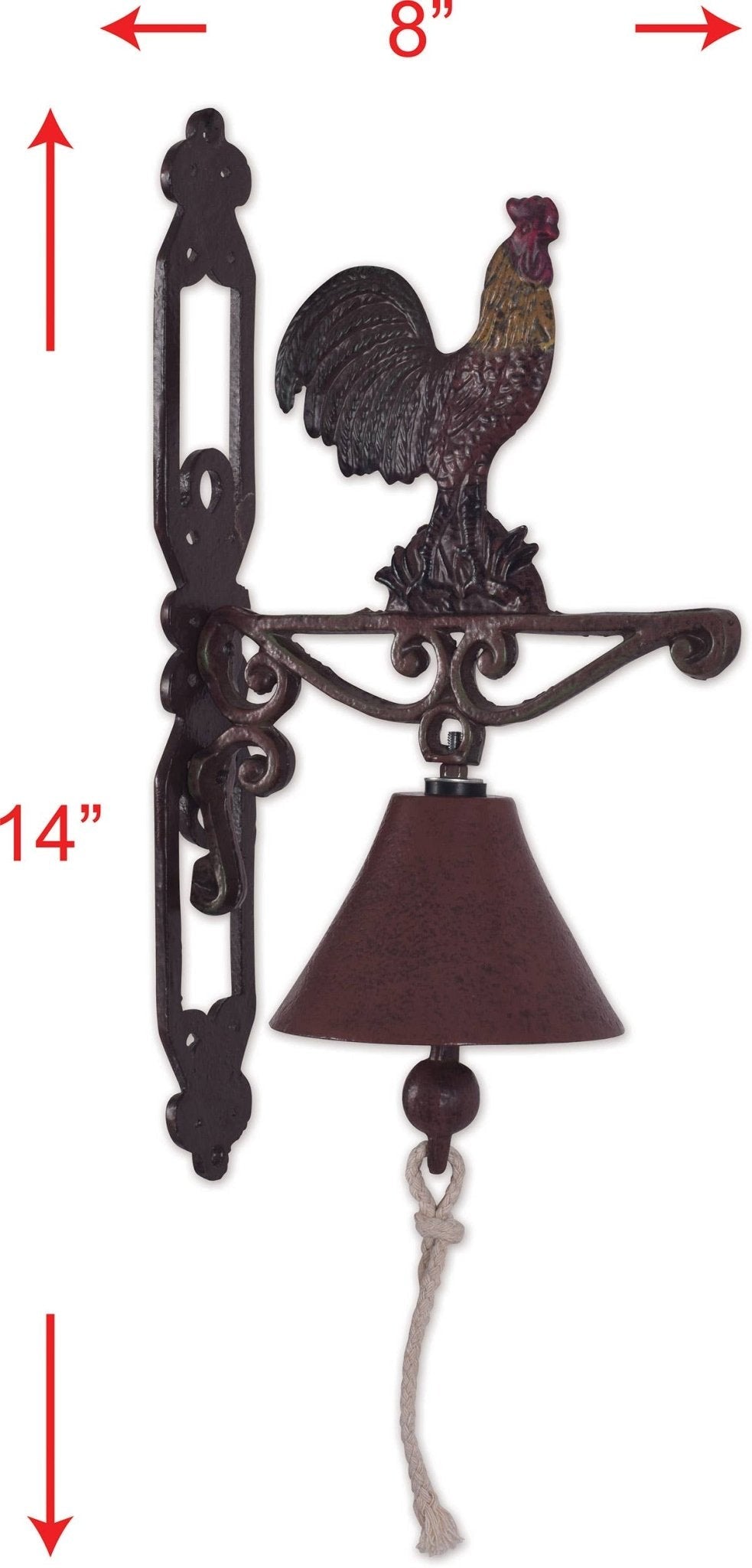 Rooster Bell, Chic Farmhouse Decor, Rustic Country Charm, Wall Accent, Farmhouse Gift - Nifty Decor & More