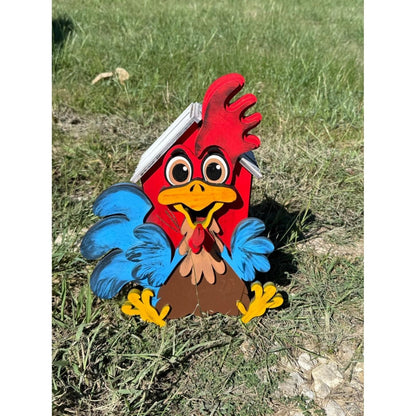 Rooster Birdhouse Farmhouse