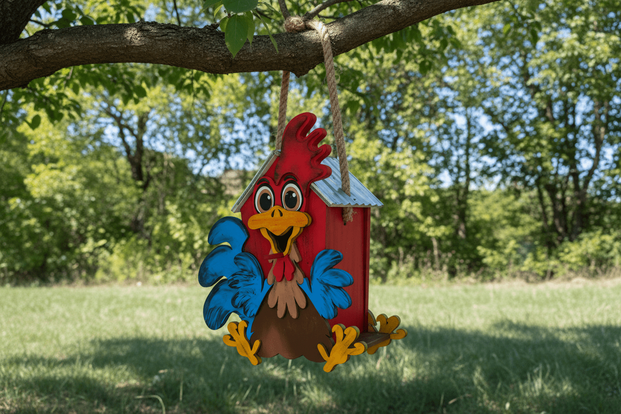 Rooster Birdhouse - Nifty Decor & More