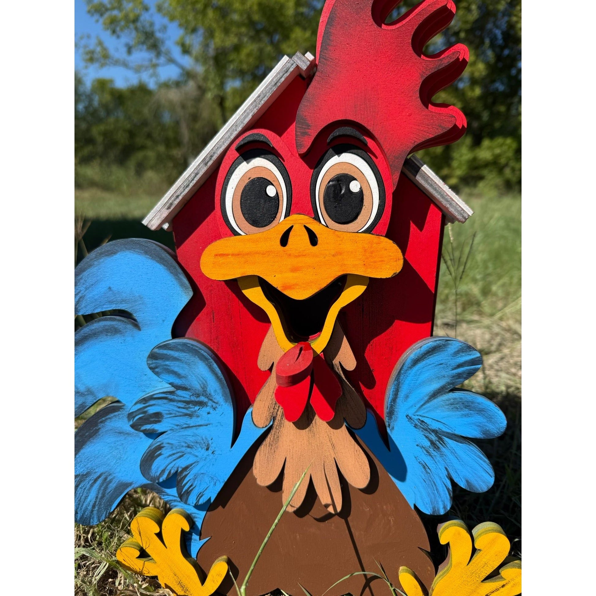 Rooster Birdhouse Farmhouse