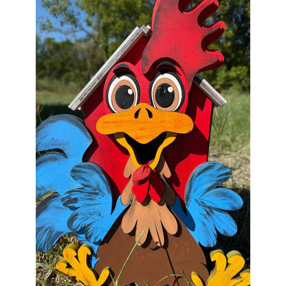 Rooster Birdhouse Farmhouse