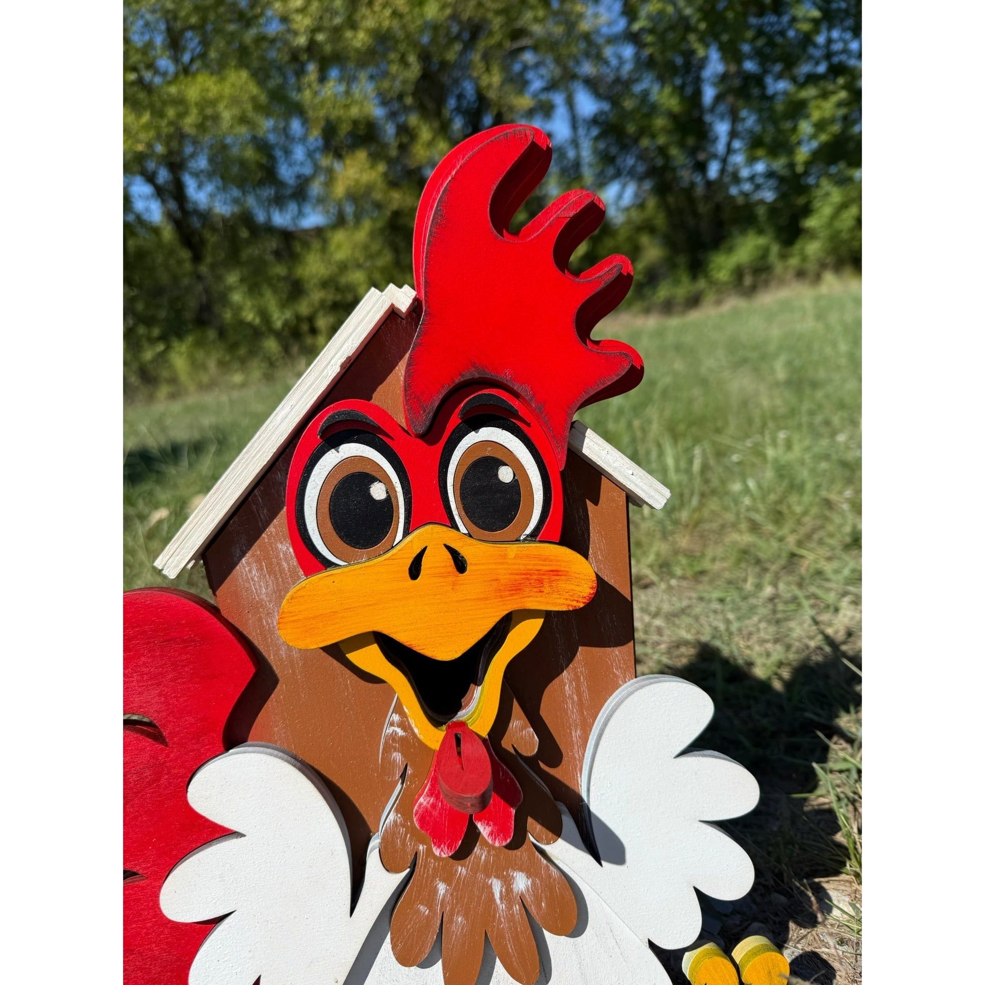 Rooster Birdhouse Farmhouse