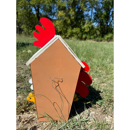 Rooster Birdhouse Farmhouse
