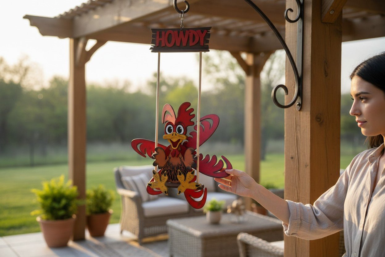 Rooster Windspinner - Nifty Decor & More