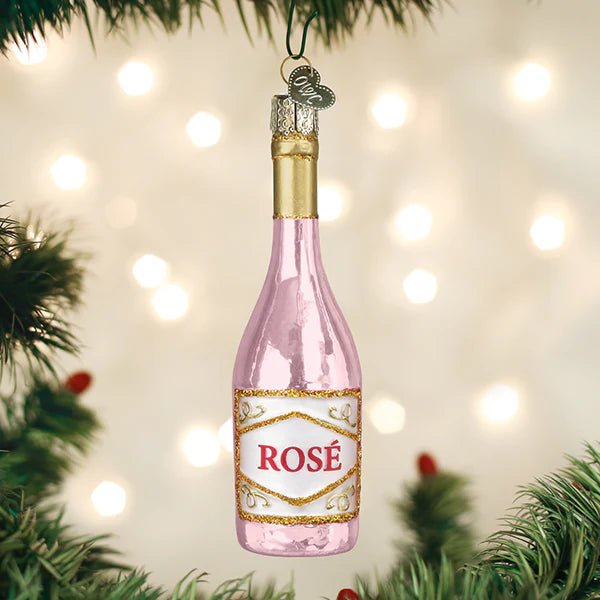 Rose Wine Ornament - Nifty Decor & More