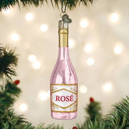 Rose Wine Ornament - Nifty Decor & More