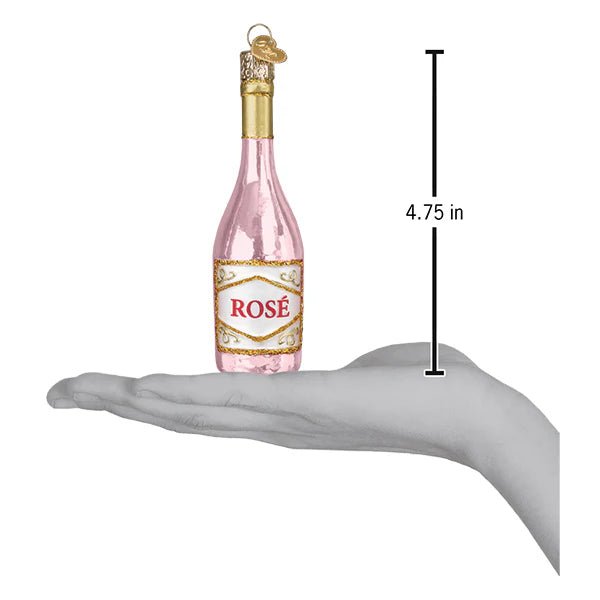 Rose Wine Ornament - Nifty Decor & More