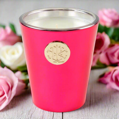 Rose XOXO 8oz Luxury Designer Box Candle - Rose & Bergamot Fragrance by LUX - Nifty Decor & More