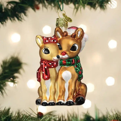 Rudolph® and Clarice™ Ornament - Nifty Decor & More
