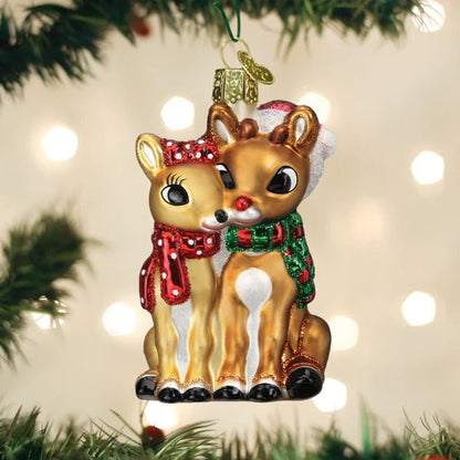 Rudolph® And Clarice™ Ornament - Nifty Decor & More