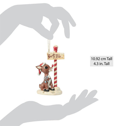 Rudolph by North Pole Sign H/O - Nifty Decor & More