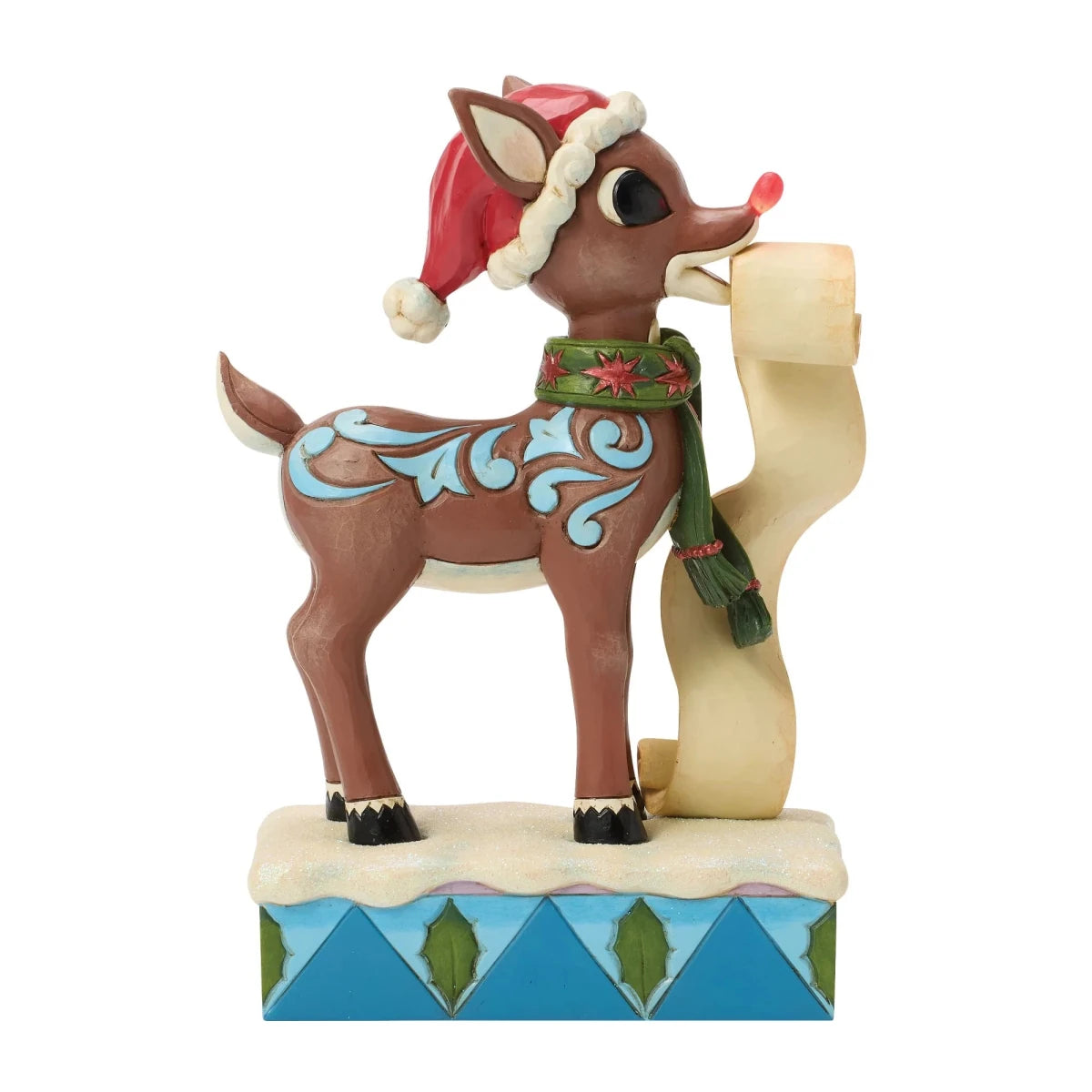 Rudolph with List in Mouth - Nifty Decor & More