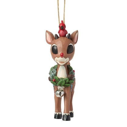 Rudolph with Wreath H/O - Nifty Decor & More