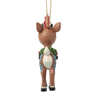 Rudolph with Wreath H/O - Nifty Decor & More