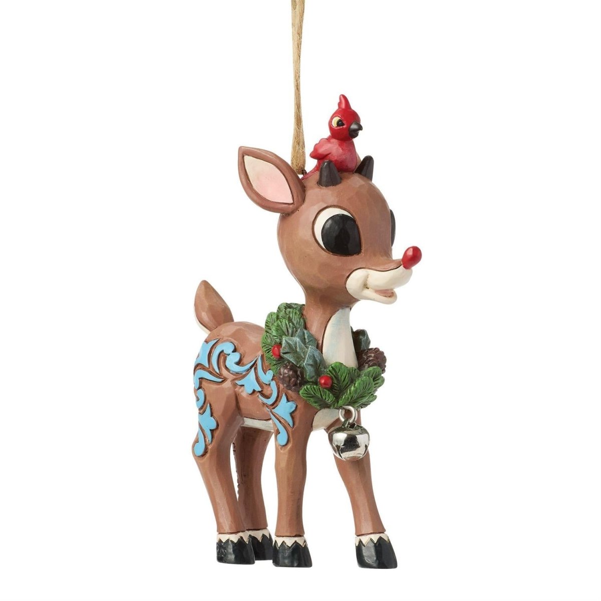 Rudolph with Wreath H/O - Nifty Decor & More