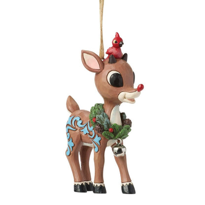 Rudolph with Wreath H/O - Nifty Decor & More