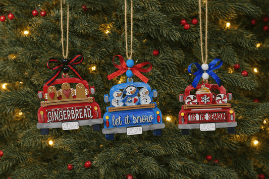 Rustic Farmhouse Christmas Truck 2026 Ornament | Personalized Holiday Decor - Nifty Decor & More
