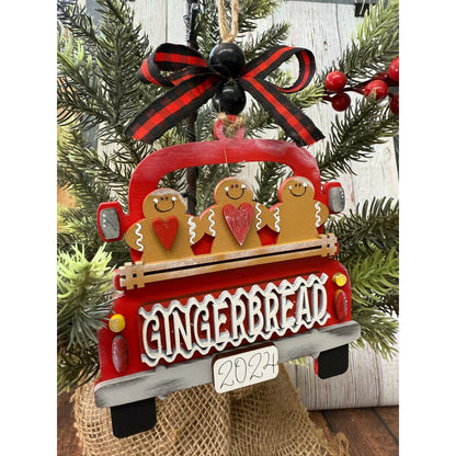 Rustic Farmhouse Christmas Truck 2026 Ornament | Personalized Holiday Decor - Nifty Decor & More