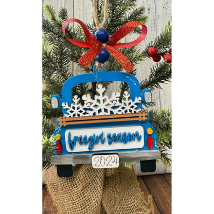 Rustic Farmhouse Christmas Truck 2026 Ornament | Personalized Holiday Decor - Nifty Decor & More
