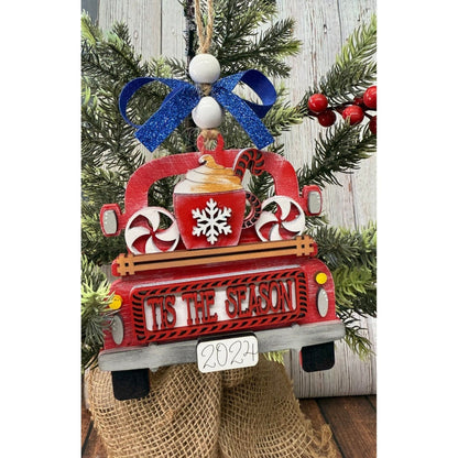 Rustic Farmhouse Christmas Truck 2026 Ornament | Personalized Holiday Decor - Nifty Decor & More