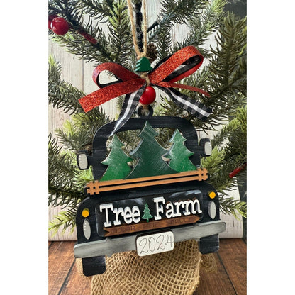 Rustic Farmhouse Christmas Truck 2026 Ornament | Personalized Holiday Decor - Nifty Decor & More