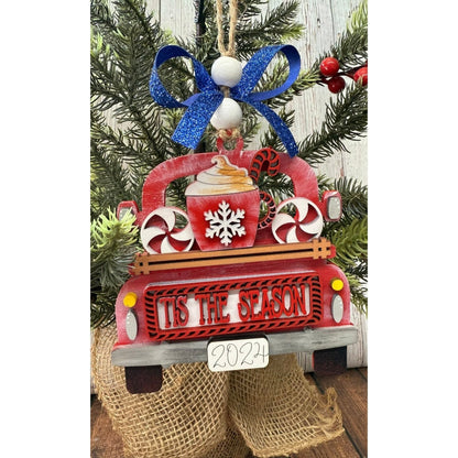 Rustic Farmhouse Christmas Truck 2026 Ornament | Personalized Holiday Decor - Nifty Decor & More