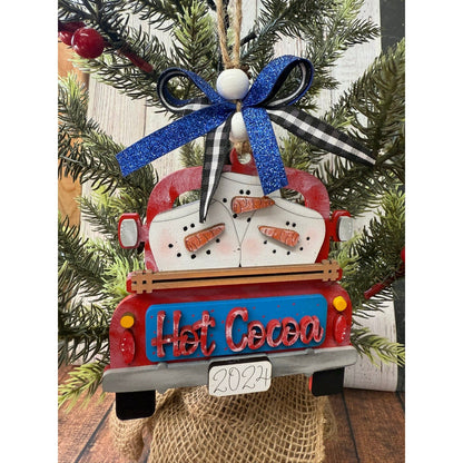 Rustic Farmhouse Christmas Truck 2026 Ornament | Personalized Holiday Decor - Nifty Decor & More
