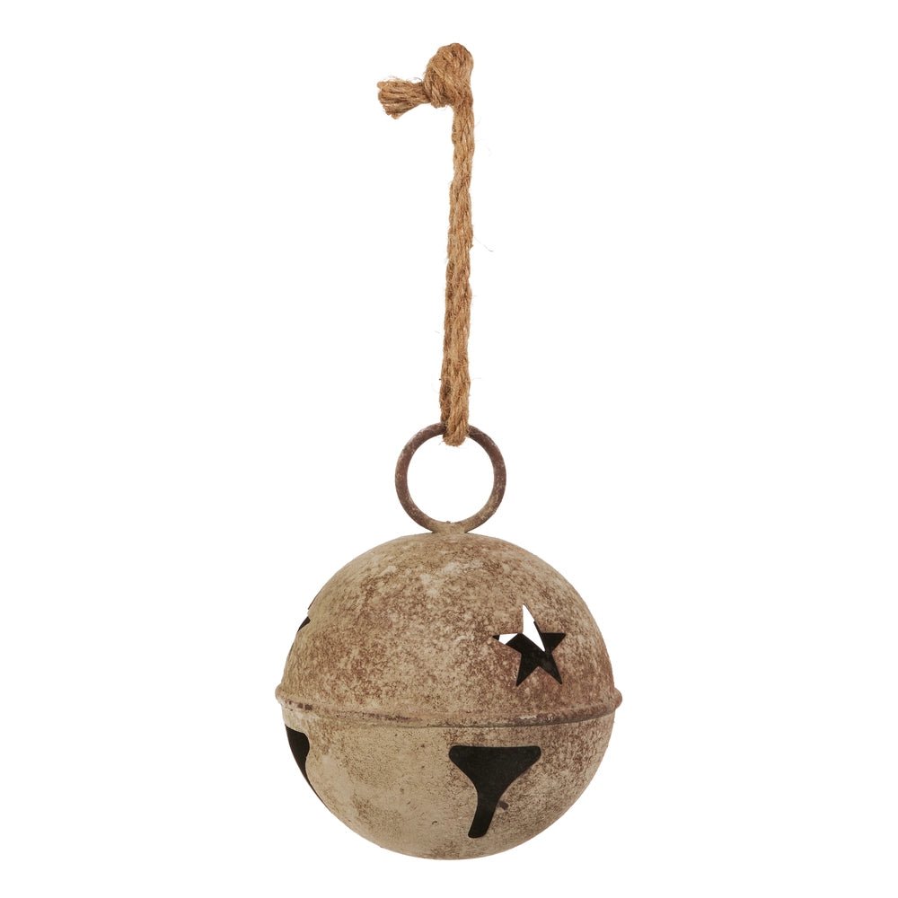 Rustic Jingle Bell 7" Ornament by Raz Imports - Nifty Decor & More